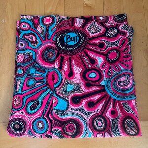 Hot pink and teal Buff